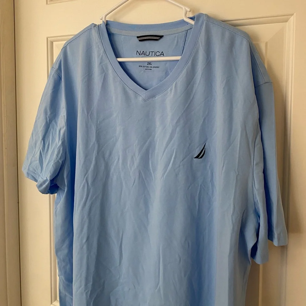 NWT Nautica Blue Short Sleeve Shirt